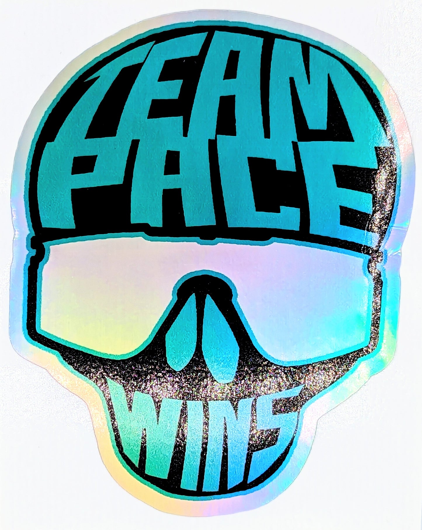Holographic Skull Sticker