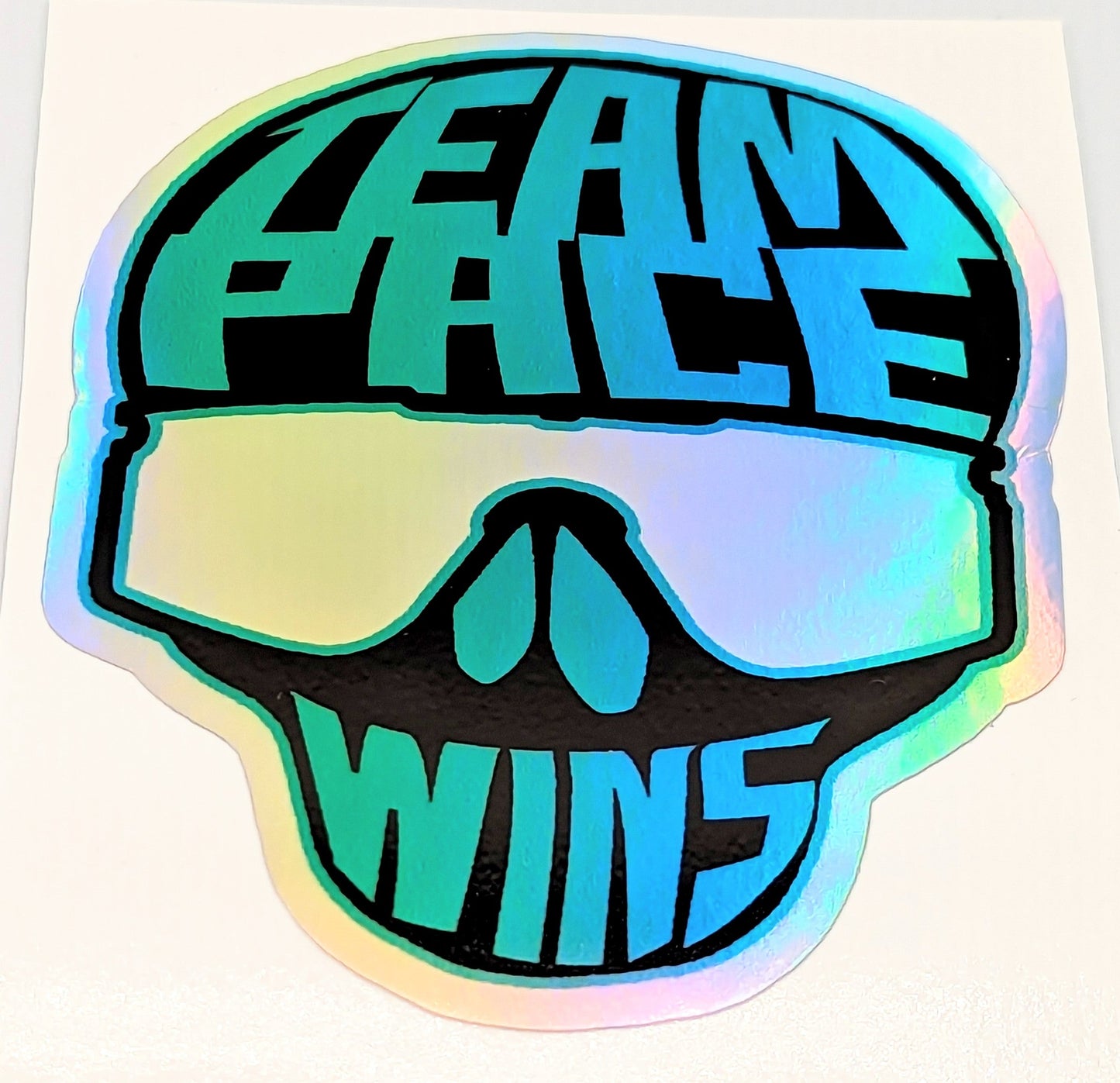 Holographic Skull Sticker